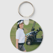 Verjaardagscadeau voor een geweldige golfer sleutelhanger (Voorkant)