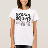 Verjaardagscadeau voor leraar spraakpathologie t-shirt (Voorkant)