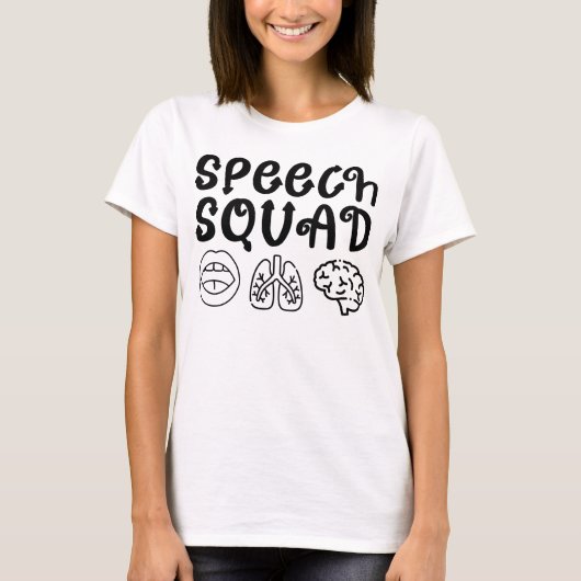 Verjaardagscadeau voor leraar spraakpathologie t-shirt (Voorkant)