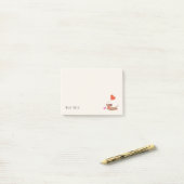 Verjaardagscadeau voor liefhebbers van de Teckel-h Post-it® Notes (Op bureau)