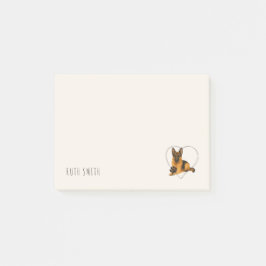 Verjaardagscadeau voor liefhebbers van Duitse Herd Post-it® Notes