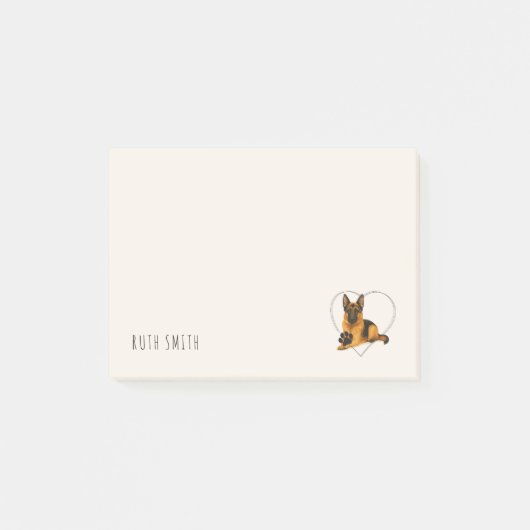 Verjaardagscadeau voor liefhebbers van Duitse Herd Post-it® Notes (Voorkant)