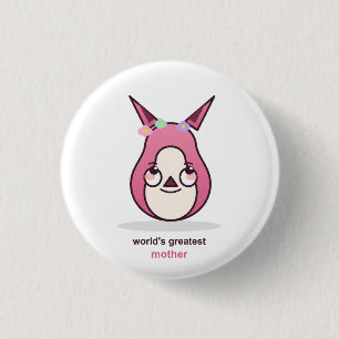 Verjaardagscadeau voor lieve moeder ronde button 3,2 cm