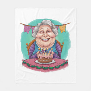 Verjaardagscadeau voor lieve oma fleece deken