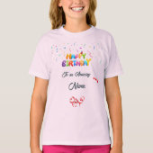 Verjaardagscadeau voor meisjes - Custom Graphic T- T-shirt (Voorkant)