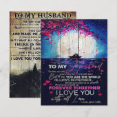 Verjaardagscadeau voor mijn man | Brief aan mijn m Kaart (Voorkant / Achterkant)