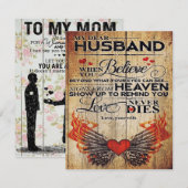 Verjaardagscadeau voor mijn man | Brief voor mijn Kaart (Voorkant / Achterkant)