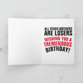 VERJAARDAGSCADEAU VOOR MOEDER TRUMP GRAPPIGE HUMOR KAART (Binnen)