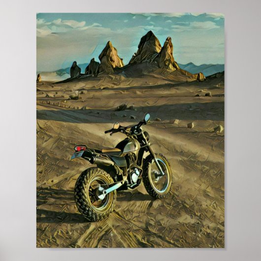 verjaardagscadeau voor motorfietsen poster (Voorkant)