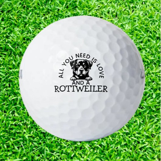 Verjaardagscadeau voor Rottweiler Golfballen