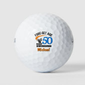 Verjaardagscadeau voor vader 50 FUNNY FORE-get Lee Golfballen (Voorkant)