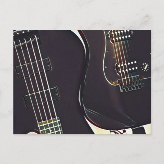 Verjaardagscadeau voor vintage gitarist briefkaart (Voorkant)