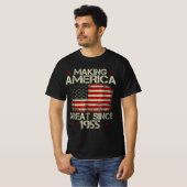 Verjaardagscadeau waardoor Amerika groot is sinds T-shirt (Voorkant volledig)