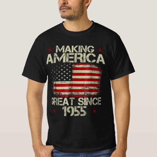 Verjaardagscadeau waardoor Amerika groot is sinds T-shirt (Voorkant)
