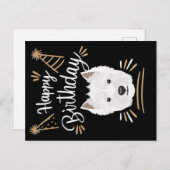 Verjaardagscadeau West Highland Terrier Briefkaart (Voorkant / Achterkant)