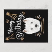 Verjaardagscadeau West Highland Terrier Briefkaart (Voorkant)