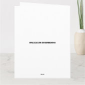 VERJAARDAGSCADEAU WITTE KAT Kaart Kaarten (Achterkant)