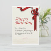 Verjaardagscadeaubon Kaart (Staand voorkant)