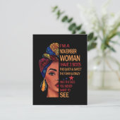 Verjaardagscadeaus | Ik Ben Een November Vrouw Kaart (Staand voorkant)