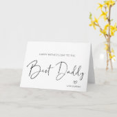 Verjaardagscadeaus voor de beste papa van de baby kaart (Gele Bloem)