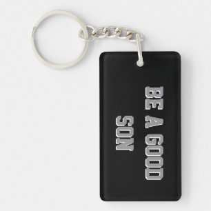 Verjaardagscadeaus voor zoon sleutelhanger zwart &