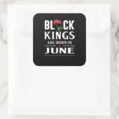 Verjaardagscadeaus | Zwarte koningen zijn geboren  Vierkante Sticker (Tas)