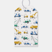 Verjaardagscadeautag bedankje bouwplaats cadeaulabel (Achterkant)