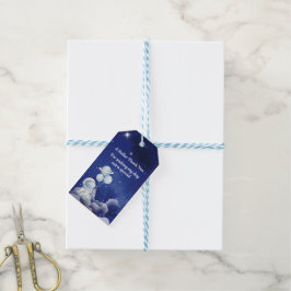 Verjaardagscadeautag voor ruimte-avontuur cadeaulabel