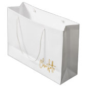 Verjaardagscadeautas, speciale gelegenheid Aangepa Groot Cadeauzakje (Voorkant Gekanteld)