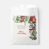 Verjaardagscamping natuur wandelen voor kinderen bedankzakje (Voorkant)