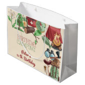 Verjaardagscamping natuur wandelen voor kinderen groot cadeauzakje (Achterkant Gekanteld)