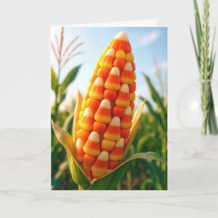 Verjaardagscandy corn op de kolf kaart