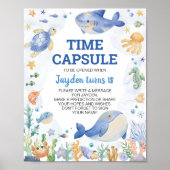 Verjaardagscapsule Ocean Animal Boy Poster (Voorkant)