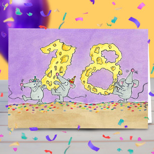 VERJAARDAGSCARD 18DE VERJAARDAG van Nicole Janes Kaart