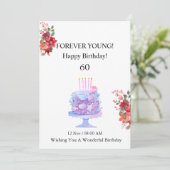 VERJAARDAGSCARD 60 JARIG JUBILEUM KAART (Staand voorkant)