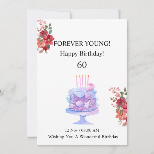 VERJAARDAGSCARD 60E KAART (Voorkant)
