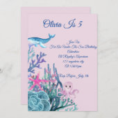 VERJAARDAGSCARD AVONTUUR ONDER DE ZEE KAART (Voorkant / Achterkant)