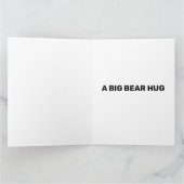 VERJAARDAGSCARD BEERKNUFFEL GRIJZE BEER KAART (Binnen)