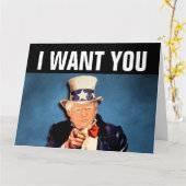 VERJAARDAGSCARD DONALD TRUMP GRAPPIG KAART (Gele Bloem)
