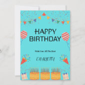 VERJAARDAGSCARD KAART (Voorkant)