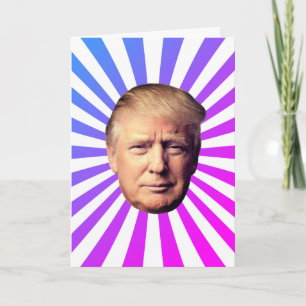 VERJAARDAGSCARD MET HET HUMOR VAN DONALD TRUMP KAART
