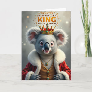 Verjaardagscard met Zoete Kroon Marsupial Kaart