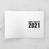 VERJAARDAGSCARD MONE LISA GRAFISCH 2021, GEZICHTSM KAART (Binnen)