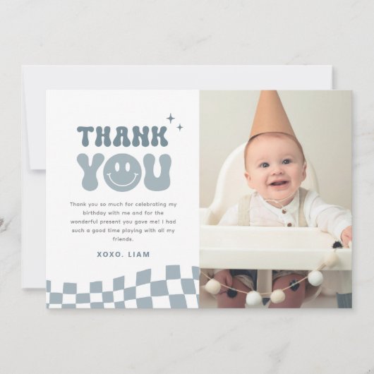 VERJAARDAGSCARD ONE Happy Dude Bedankt (Voorkant)