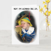 VERJAARDAGSCARD PINOCCHIO KAART (Gele Bloem)