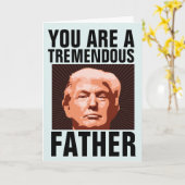 VERJAARDAGSCARD TRUMP VOOR VADER KAART (Gele Bloem)