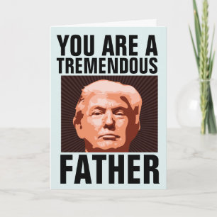 VERJAARDAGSCARD TRUMP VOOR VADER KAART