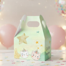 verjaardagscatroon van magische caticorn