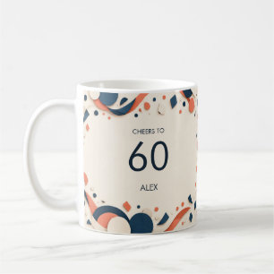 Verjaardagscheeps Mijlpaal Geboorte Navy Koraal Co Koffiemok