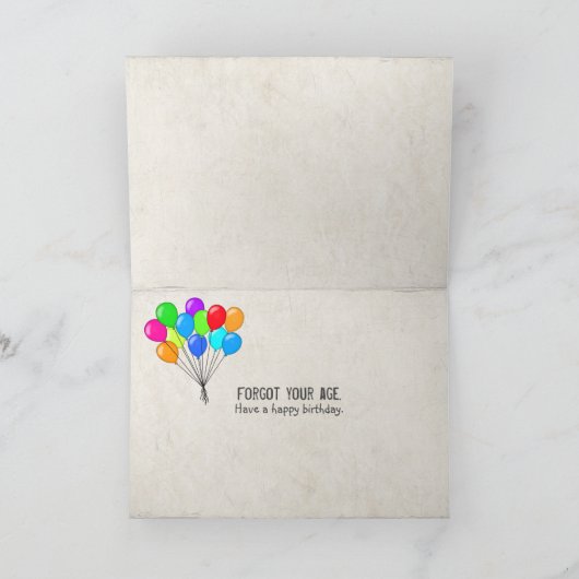 Verjaardagschimpansee op rots kaart (Binnen)